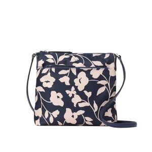 Kate Spade Jae Garden Vine Flat Crossbody Floral Nylon Bag